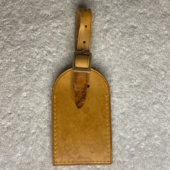 Vintage Louis Vuitton Luggage Tag in Vachetta Leather (06I) - Picture 2 of 6